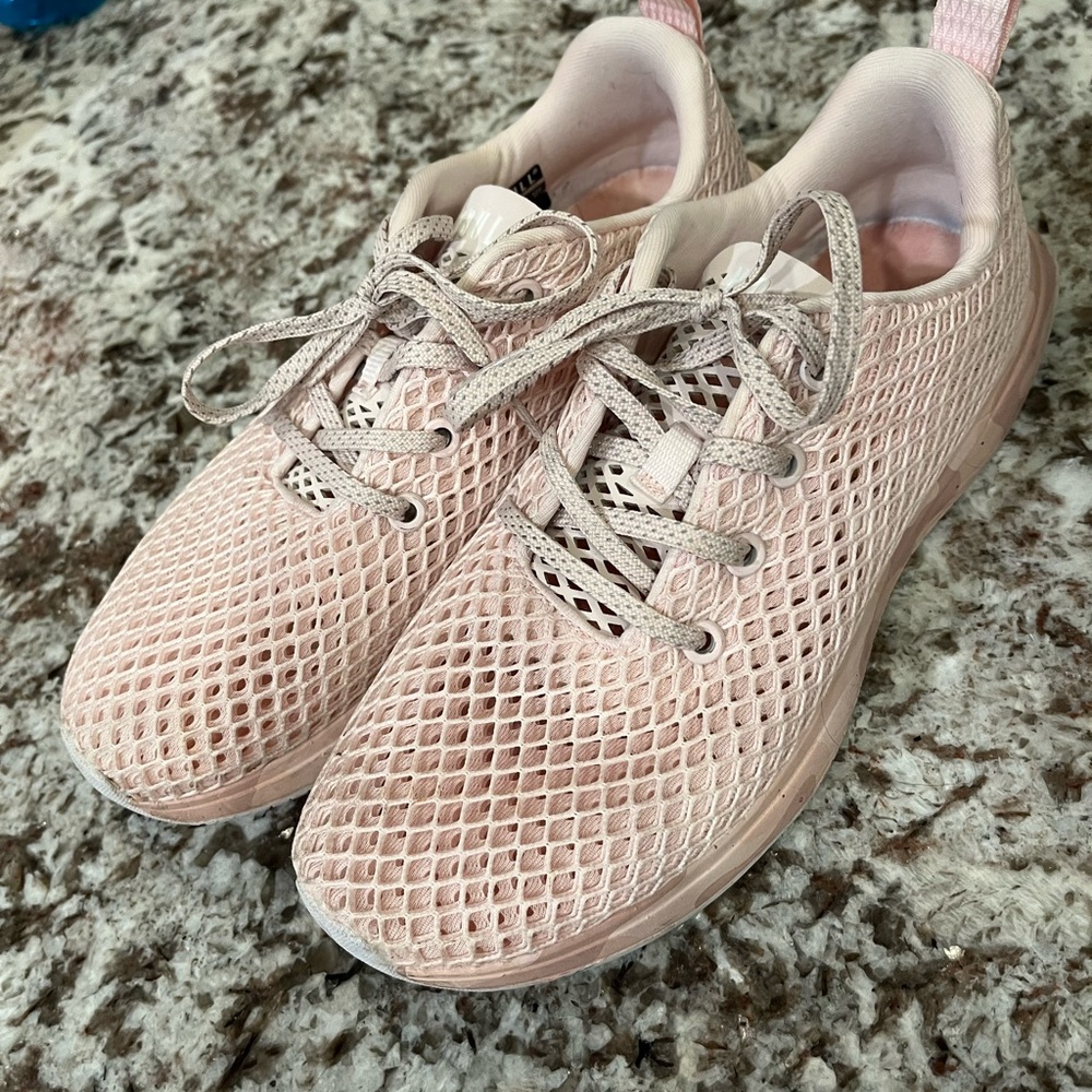 No Bull Women's Pink Mesh Sneakers